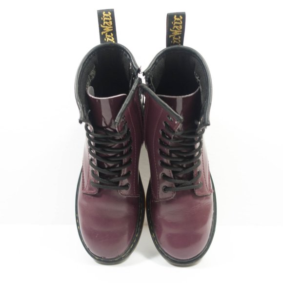 Dr Martens 1460 Patent Leather Lace Up Boots - Women's Size 5 - Picture 7 of 9